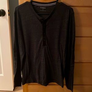 Mens Express Long Sleeve Henley T-Shirt